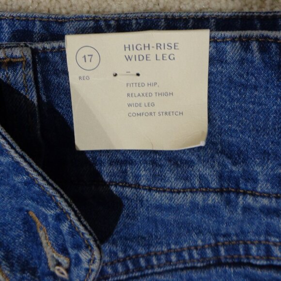 New! Universal Thread Women's High-Rise Tailored Wide Leg Jeans Size 17 - Picture 8 of 10